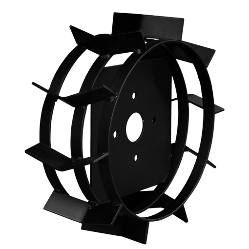 Set 2 roți metalice 480mm pentru motocultor, ax hexagonal 32mm - Img 3