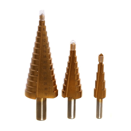 Set burghie trepte FIXTEC 3 piese, 4-32mm, cutie plastic - Img 4