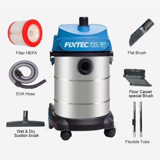 Aspirator umed si uscat FIXTEC 2000w, 60l - Img 5