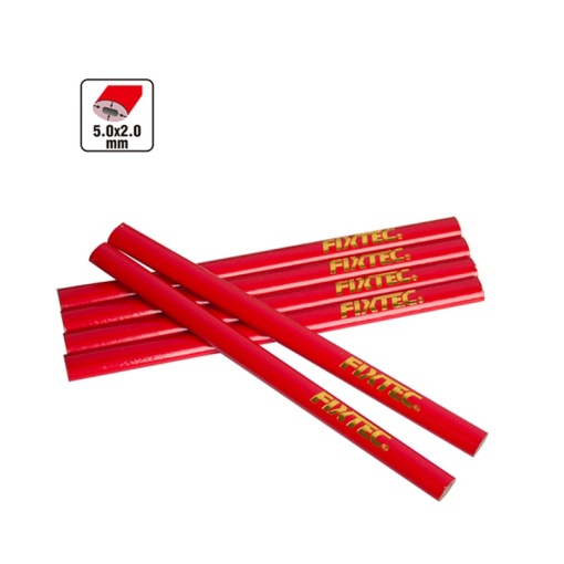 Creion tamplarie oval profesional FIXTEC 176 mm (set 12 buc) - Img 3