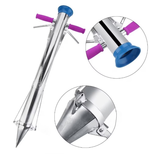 Plantator inox cu 2 manere, pentru rasaduri - Img 2