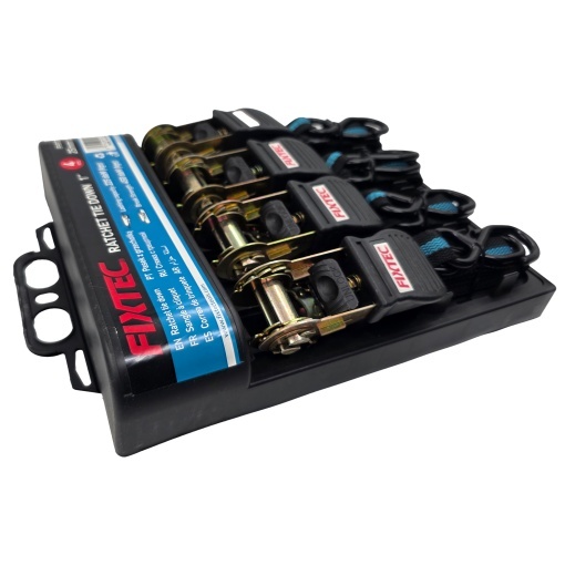 Set 4 Chingi FIXTEC 1" x 5m cu Clichet si Carlige S - Img 2