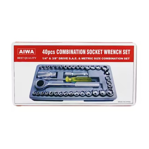 Set 40 piese chei tubulare cu clichet si accesorii pentru scule auto - Img 4