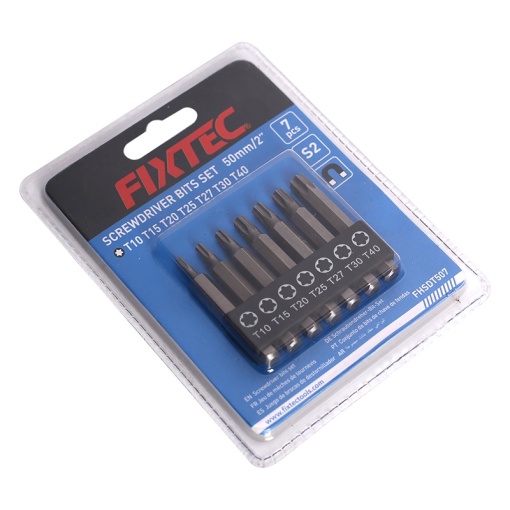 Set 7 varfuri Torx FIXTEC S2 50 mm bit Torx - Img 2