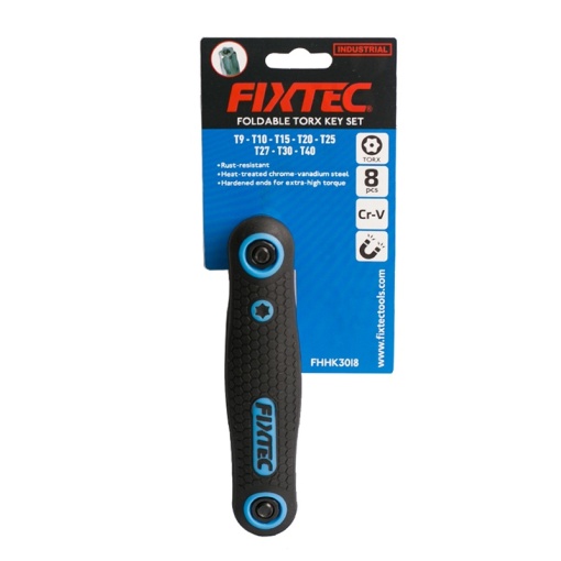 Set 8 chei Torx pliante FIXTEC T9‑T40 CR‑V - Img 2