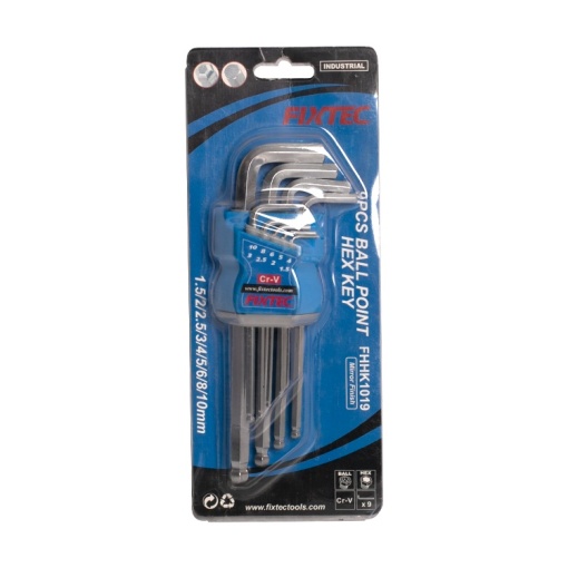 Set 9 chei ball‑point FIXTEC 1.5–10 mm CR‑V - Img 3