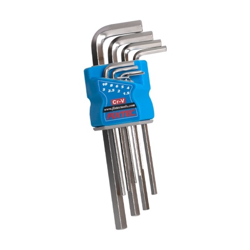 Set 9 chei hexagonale FIXTEC 1.5‑10 mm CR‑V - Img 3