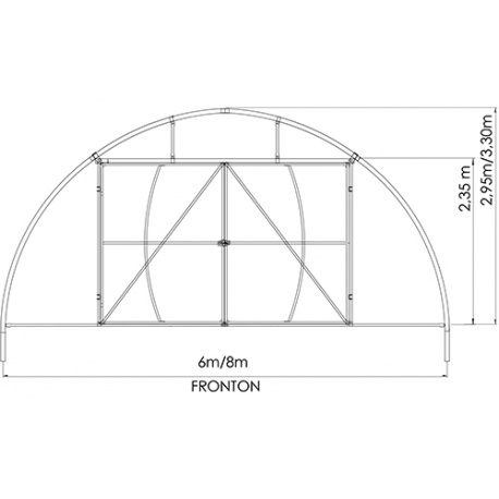 Solar Hobby Regal Fermierul 5x14 metri, arce din 2 in 2 m - Img 2