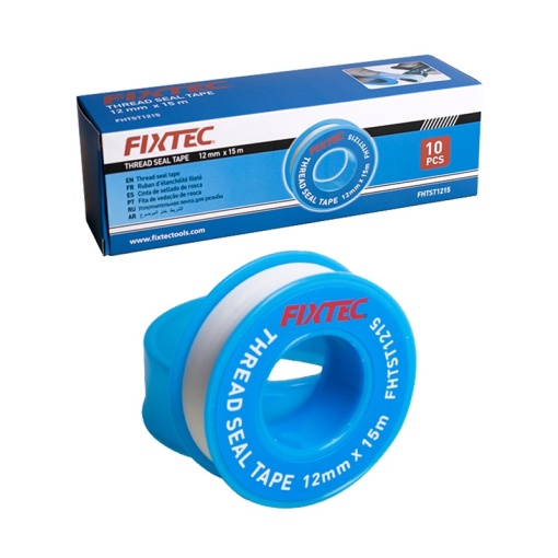 Banda de etansare filete FIXTEC 12 mm × 15 m 0.3g/cm3 - Img 2