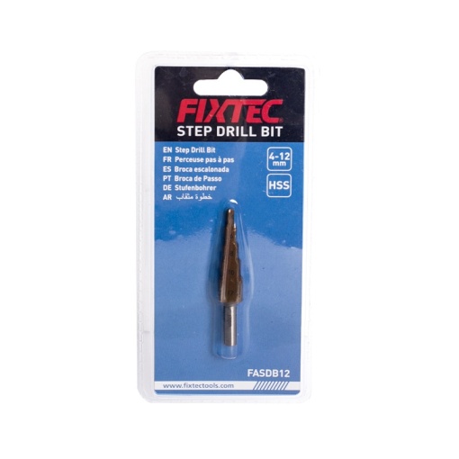 Burghiu in trepte FIXTEC 4–12 mm HSS cu acoperire titan - Img 5