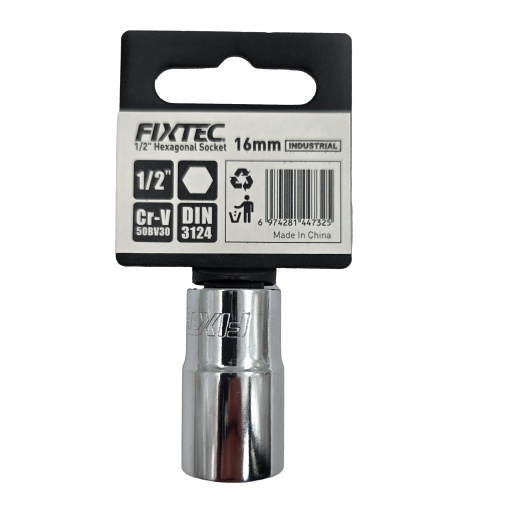 Cap cheie tubulara de impact 16 mm, FIXTEC, prindere 1/2 - Img 3