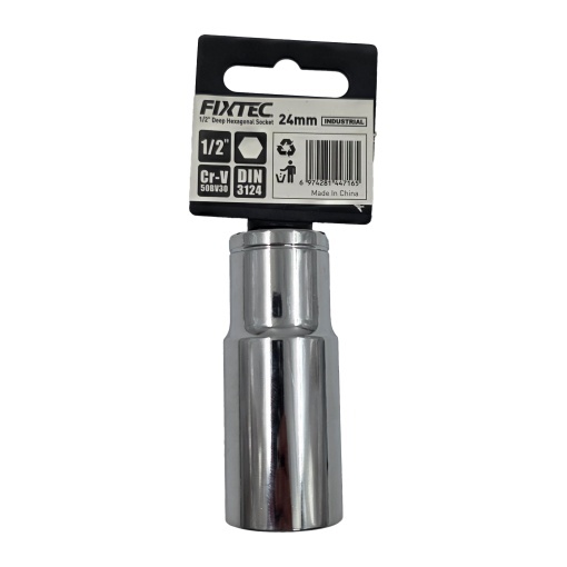 Cap cheie tubulara de impact 24 mm, FIXTEC, prindere 1/2 - Img 3