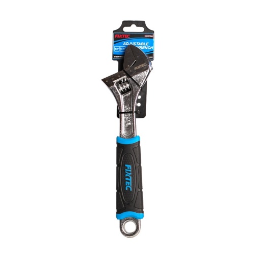 Cheie reglabila FIXTEC 6", CR-V, maner dublu plastic - Img 4