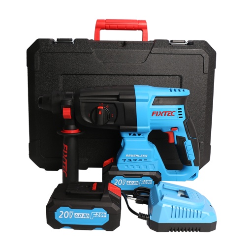 Kit Rotopercutor FIXTEC 20V Fara Perii cu Incarcator Rapid - Img 3