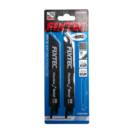 Lama Sabie FIXTEC FRSB150M pentru Metal – 150mm, Bi-Metal, 18 TPI - Img 2