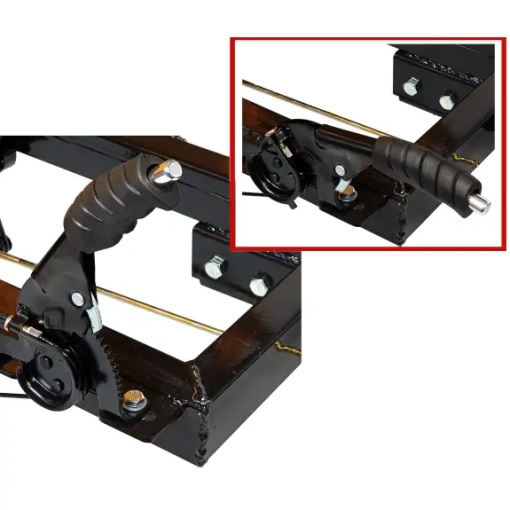 Remorca motocultor RM600C ProGARDEN Campo, 600kg, 1 osie, prindere bolt, roti profil agricol 6.00-12 - Img 3