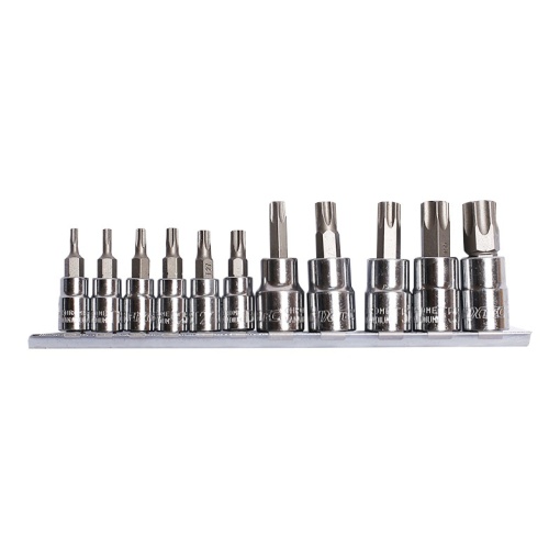 Set 11 bucati capete Torx FIXTEC 1/4" &amp; 3/8" CR-V - Img 5