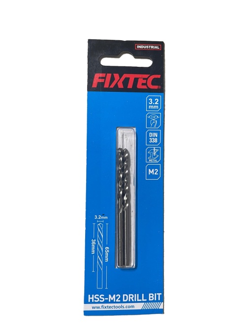 Set 2 Burghie Metal HSS-M2 FIXTEC 3.2 mm – FDBM02032