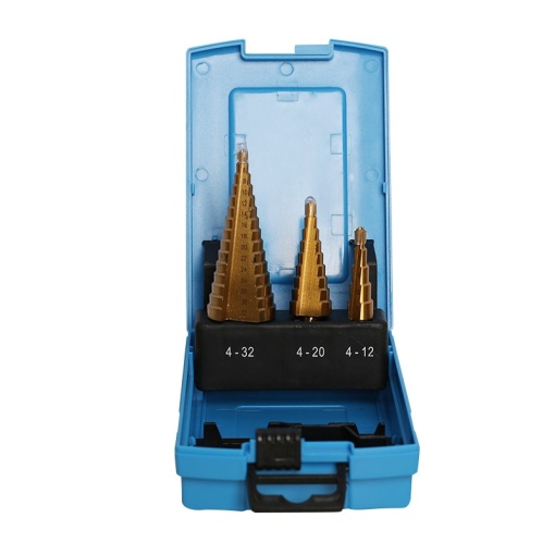 Set burghie trepte FIXTEC 3 piese, 4-32mm, cutie plastic - Img 5