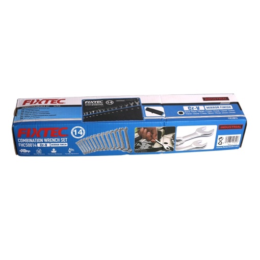 Set chei combinate FIXTEC 14 piese, CR-V, cu husa - Img 6