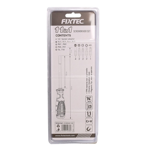Set surubelnita multifunctionala 11‑in‑1 FIXTEC ergonomic - Img 2