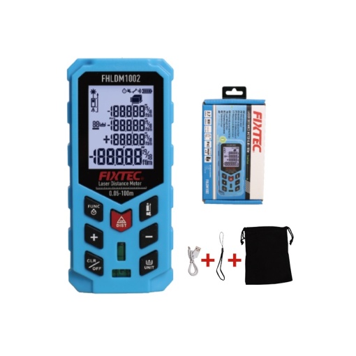 Telemetru laser FIXTEC Green Beam cu acumulator, masurare 100m - Img 4