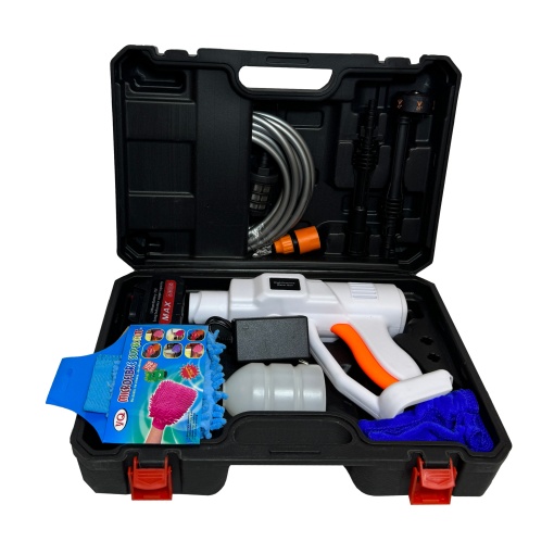 Aparat de spălat cu presiune electric, acumulator Li-Ion 21V, 9 accesorii - Img 3