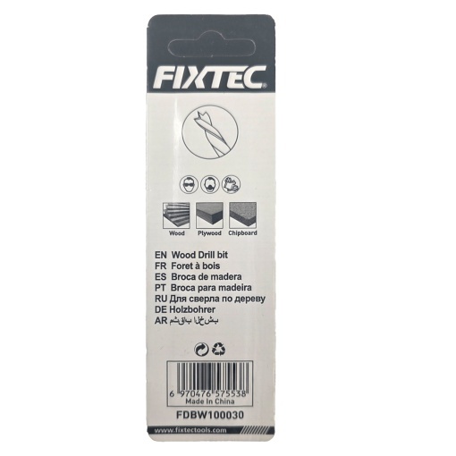 Burghiu elicoidal pentru lemn FIXTEC 3×61mm - Img 2