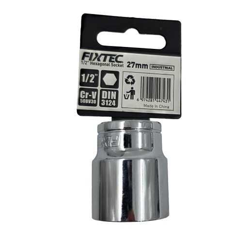 Cap cheie tubulara de impact 27 mm, FIXTEC, prindere 1/2 - Img 2