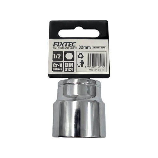Cap cheie tubulara de impact 32 mm, FIXTEC, prindere 1/2 - Img 2