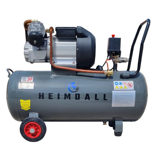 Compresor aer 100L, 8bar, 250L/min, monofazat - Heimdall HMV0.25/100