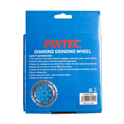 Disc diamantat FIXTEC 125 mm segmentat 5 mm pentru slefuire - Img 5