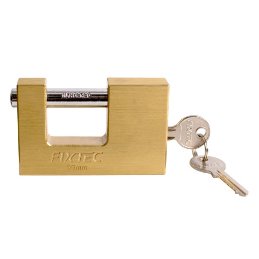 Lacat bloc alama FIXTEC 60mm, 2 chei - Img 4