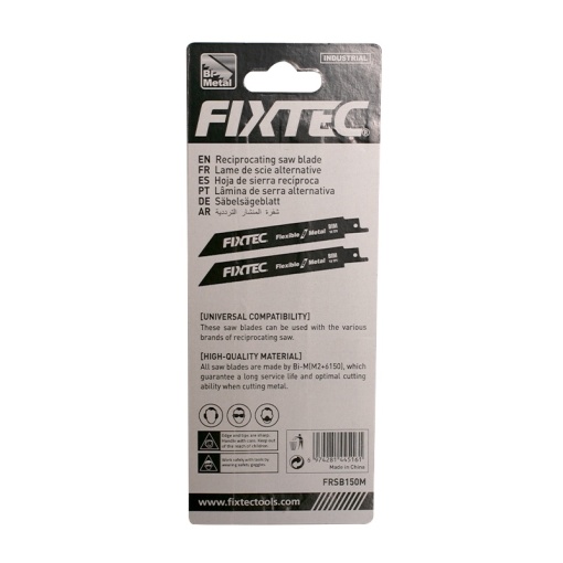 Lama Sabie FIXTEC FRSB150M pentru Metal – 150mm, Bi-Metal, 18 TPI - Img 3