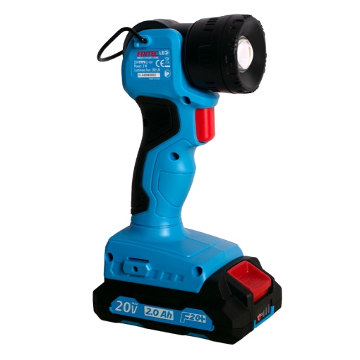 Lanterna profesionala FIXTEC 20 V LED 280 LM, unghi reglabil - Img 4