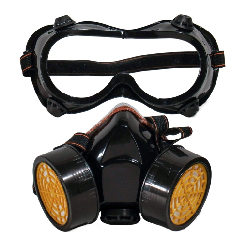 Masca protectie, anti vapori si praf cu filtre de carbon - Img 2