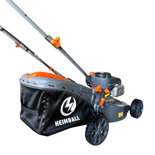Masina de tuns gazonul pe benzina, sac 45L, 132CC, 4CP, HEIMDALL - Img 3