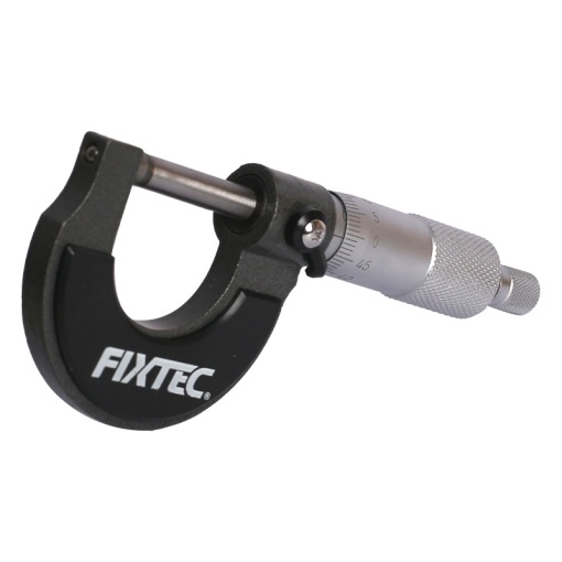 Micrometru FIXTEC 0-25mm, 0.01mm, otel carbon - Img 2