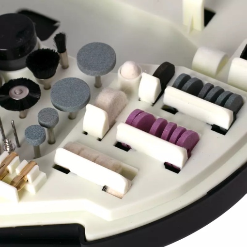 Mini slefuitor electric FIXTEC 135W, kit cu 210 accesorii - Img 4