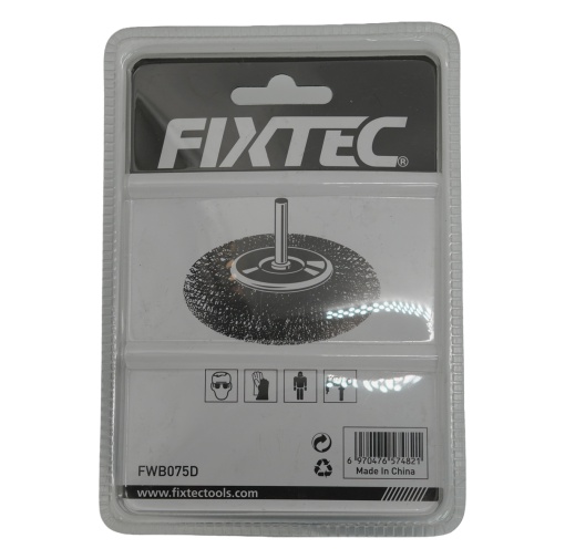 Perie Circulara FIXTEC 75 mm fir 0.30 mm shank 6.35 mm - Img 3