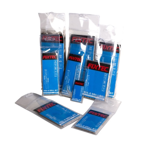Set 10 Burghie HSS FIXTEC 4.2mm pentru Metal – Standard DIN338 - Img 3