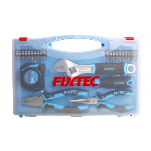 Set unelte de mana FIXTEC 25 piese, cu cutie plastic - Img 3