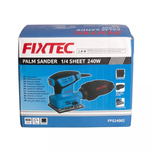 Slefuitor de mana FIXTEC 1/4, hartie abraziva, 240W - Img 6
