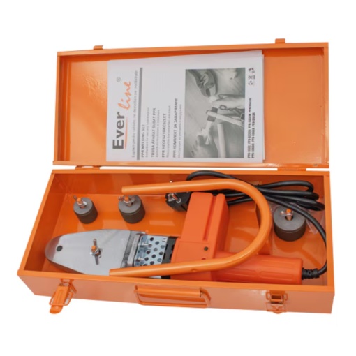 Trusa lipit tevi PPR Everline PPR-SS32X, 800W, 220V, 270°C, bacuri teflon 20/25/32mm - Img 3