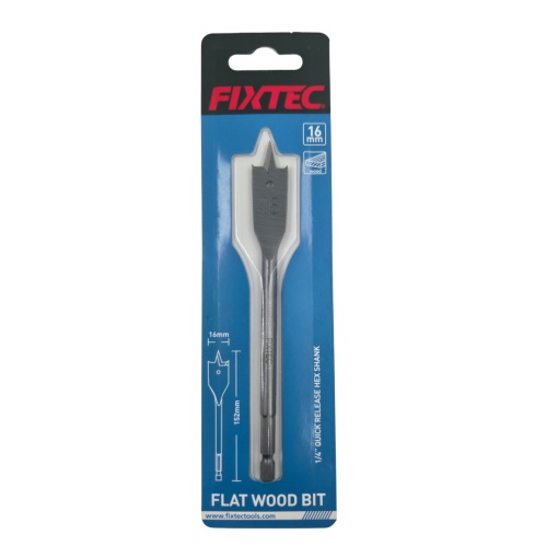 Burghiu plat lemn FIXTEC 16 mm x 152 mm