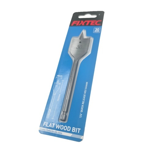 Burghiu plat lemn FIXTEC 30 mm x 152 mm - Img 2