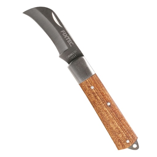 Cutit pentru electrician FIXTEC lama curbata 190 mm - Img 2