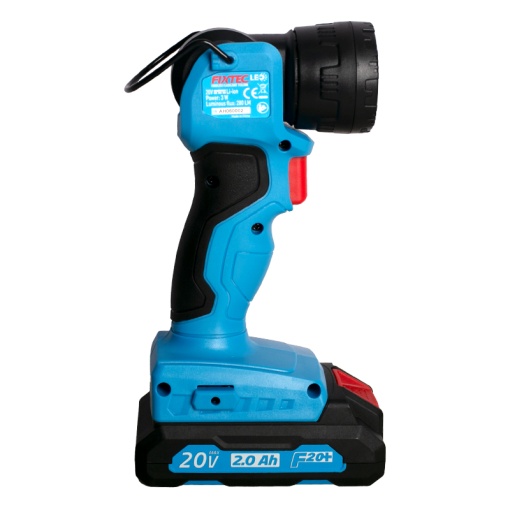 Lanterna profesionala FIXTEC 20 V LED 280 LM, unghi reglabil - Img 5