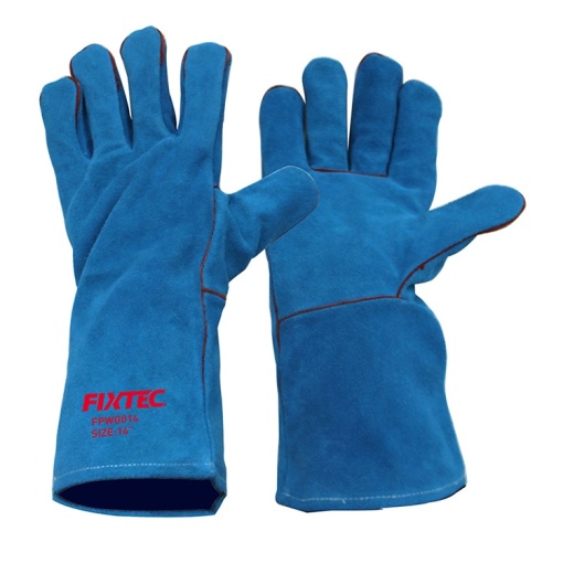 Manusi de protectie FIXTEC 14″ din piele split pentru sudura