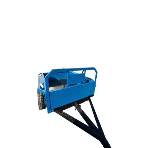 Pachet Motocultor Land Master 16 CP Diesel, Remorca 600 kg , Plug si Ulei - Img 5